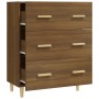Aparador madera contrachapada marrón roble 70x34x90 cm de vidaXL, Aparadores - Ref: Foro24-817347, Precio: 84,40 €, Descuento: %