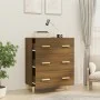 Aparador madera contrachapada marrón roble 70x34x90 cm de vidaXL, Aparadores - Ref: Foro24-817347, Precio: 77,14 €, Descuento: %