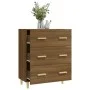 Aparador madera contrachapada marrón roble 70x34x90 cm de vidaXL, Aparadores - Ref: Foro24-817347, Precio: 77,14 €, Descuento: %
