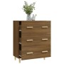Aparador madera contrachapada marrón roble 70x34x90 cm de vidaXL, Aparadores - Ref: Foro24-817347, Precio: 84,40 €, Descuento: %