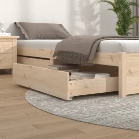 Cajones de cama 2 unidades madera maciza de pino de vidaXL, Camas y accesorios - Ref: Foro24-814979, Precio: 82,70 €, Descuen...