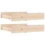 Cajones de cama 2 unidades madera maciza de pino de vidaXL, Camas y accesorios - Ref: Foro24-814979, Precio: 84,05 €, Descuen...