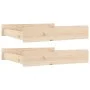 Cajones de cama 2 unidades madera maciza de pino de vidaXL, Camas y accesorios - Ref: Foro24-814979, Precio: 82,70 €, Descuen...