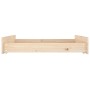 Cajones de cama 2 unidades madera maciza de pino de vidaXL, Camas y accesorios - Ref: Foro24-814979, Precio: 84,05 €, Descuen...