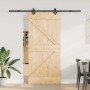 Puerta corredera con herrajes madera maciza de pino 95x210 cm en Puertas | Comprar online en Foru.es