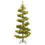 Árbol de Navidad en espiral con soporte y LED PVC verde 180 cm de vidaXL, Arboles de navidad - Ref: Foro24-344651, Precio: 41...