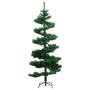 Árbol de Navidad en espiral con soporte y LED PVC verde 180 cm de vidaXL, Arboles de navidad - Ref: Foro24-344651, Precio: 41...