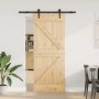 Puerta corredera con herrajes madera maciza de pino 85x210 cm en Puertas | Comprar online en Foru.es