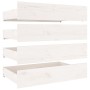Cajones de cama 4 unidades madera maciza de pino blanco de vidaXL, Camas y accesorios - Ref: Foro24-815000, Precio: 129,54 €,...