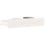 Cajones de cama 4 unidades madera maciza de pino blanco de vidaXL, Camas y accesorios - Ref: Foro24-815000, Precio: 129,54 €,...