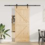 Puerta corredera con herrajes madera maciza de pino 85x210 cm en Puertas | Comprar online en Foru.es