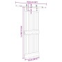 Puerta corredera con herrajes madera maciza de pino 70x210 cm en Puertas | Comprar online en Foru.es