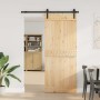 Puerta corredera con herrajes madera maciza de pino 85x210 cm en Puertas | Comprar online en Foru.es