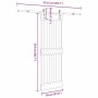 Puerta corredera con herrajes madera maciza de pino 70x210 cm en Puertas | Comprar online en Foru.es