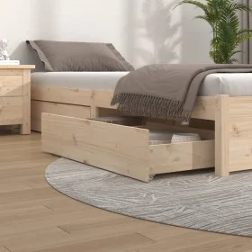 Cajones de cama 4 unidades madera maciza de pino de vidaXL, Camas y accesorios - Ref: Foro24-814999, Precio: 101,35 €, Descue...