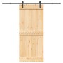 Puerta corredera con herrajes madera maciza de pino 90x210 cm en Puertas | Comprar online en Foru.es