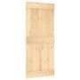 Puerta corredera con herrajes madera maciza de pino 90x210 cm en Puertas | Comprar online en Foru.es