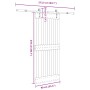 Puerta corredera con herrajes madera maciza de pino 90x210 cm en Puertas | Comprar online en Foru.es