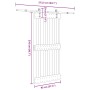 Puerta corredera con herrajes madera maciza de pino 95x210 cm en Puertas | Comprar online en Foru.es