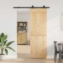 Puerta corredera con herrajes madera maciza de pino 70x210 cm en Puertas | Comprar online en Foru.es