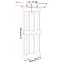 Puerta corredera con herrajes madera maciza de pino 80x210 cm en Puertas | Comprar online en Foru.es