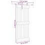 Puerta corredera con herrajes madera maciza de pino 85x210 cm en Puertas | Comprar online en Foru.es