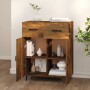 Aparador de madera de ingeniería roble ahumado 69,5x34x90 cm de vidaXL, Aparadores - Ref: Foro24-817360, Precio: 69,53 €, Des...