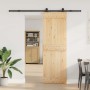 Puerta corredera con herrajes madera maciza de pino 70x210 cm en Puertas | Comprar online en Foru.es