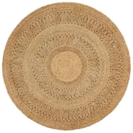 Alfombra de área trenzada a mano redonda yute 120 cm de vidaXL, Alfombras - Ref: Foro24-344962, Precio: 67,77 €, Descuento: %