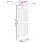 Puerta corredera con herrajes madera maciza de pino 80x210 cm en Puertas | Comprar online en Foru.es
