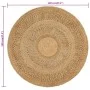 Alfombra de área trenzada a mano redonda yute 120 cm de vidaXL, Alfombras - Ref: Foro24-344962, Precio: 67,77 €, Descuento: %