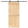 Puerta corredera con herrajes madera maciza de pino 90x210 cm en Puertas | Comprar online en Foru.es