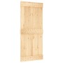 Puerta corredera con herrajes madera maciza de pino 90x210 cm en Puertas | Comprar online en Foru.es