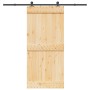 Puerta corredera con herrajes madera maciza de pino 95x210 cm en Puertas | Comprar online en Foru.es