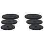 Discos de pesas de hierro fundido 6 piezas 30 kg de vidaXL, Peso libre - Ref: Foro24-93639, Precio: 97,78 €, Descuento: %