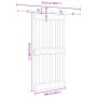 Puerta corredera con herrajes madera maciza de pino 100x210 cm en Puertas | Comprar online en Foru.es