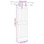 Puerta corredera con herrajes madera maciza de pino 70x210 cm en Puertas | Comprar online en Foru.es