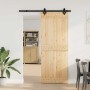 Puerta corredera con herrajes madera maciza de pino 80x210 cm en Puertas | Comprar online en Foru.es