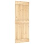 Puerta corredera con herrajes madera maciza de pino 80x210 cm en Puertas | Comprar online en Foru.es