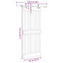 Puerta corredera con herrajes madera maciza de pino 85x210 cm en Puertas | Comprar online en Foru.es