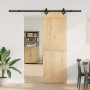 Puerta corredera con herrajes madera maciza de pino 70x210 cm en Puertas | Comprar online en Foru.es