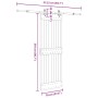 Puerta corredera con herrajes madera maciza de pino 70x210 cm en Puertas | Comprar online en Foru.es