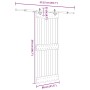 Puerta corredera con herrajes madera maciza de pino 80x210 cm en Puertas | Comprar online en Foru.es
