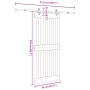 Puerta corredera con herrajes madera maciza de pino 95x210 cm en Puertas | Comprar online en Foru.es