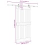 Puerta corredera con herrajes madera maciza de pino 100x210 cm en Puertas | Comprar online en Foru.es
