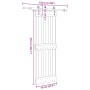 Puerta corredera con herrajes madera maciza de pino 70x210 cm en Puertas | Comprar online en Foru.es