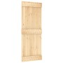 Puerta corredera con herrajes madera maciza de pino 80x210 cm en Puertas | Comprar online en Foru.es