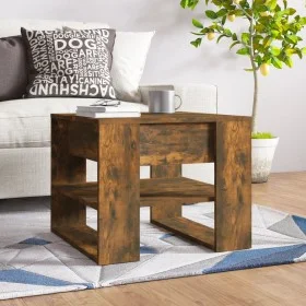 Mesa de centro madera de ingeniería roble ahumado 55,5x55x45 cm de vidaXL, Mesas de centro - Ref: Foro24-816931, Precio: 42,2...