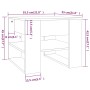 Mesa de centro madera de ingeniería roble ahumado 55,5x55x45 cm de vidaXL, Mesas de centro - Ref: Foro24-816931, Precio: 42,8...