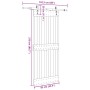 Puerta corredera con herrajes madera maciza de pino 85x210 cm en Puertas | Comprar online en Foru.es